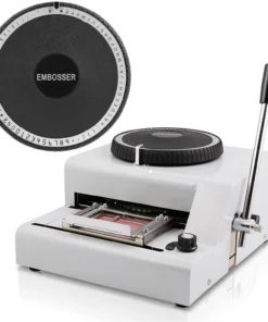 Embossing Machine 72 Characters Card Embosser Printer Gift Card Credit ID PVC Card Embosser Stamping Machine Manual Embosser Machine